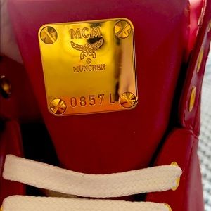Red MCM Sneakers